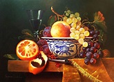 Still Life Bowl of Fruit and Wine – Baron Fine Art