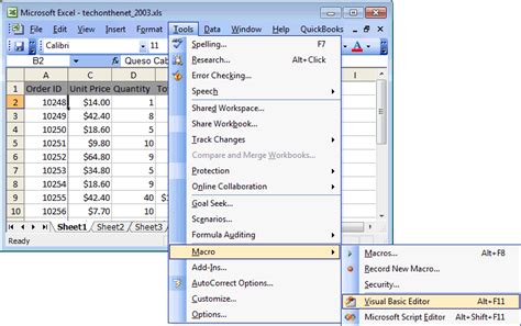 How To Write A Macro In Excel 2003 Sellingbinger