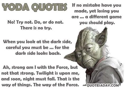 Some Of Yodas Sayings Star Wars Quotes Star Wars Humor Master Yoda Quotes Movie Quotes Funny