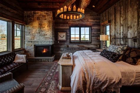 35 Gorgeous Log Cabin Style Bedrooms To Make You Drool Log Cabin