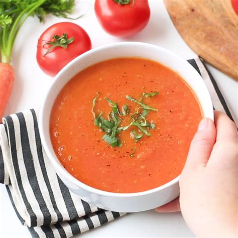 Low Fodmap Tomato Carrot Soup One Pot Eight Ingredient Carrot