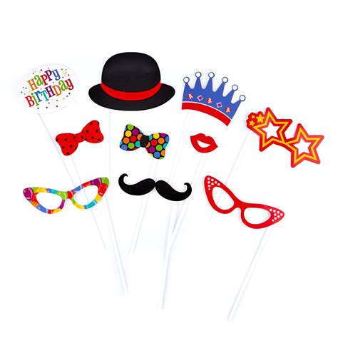 Buy Birthday Party Photo Booth Props Pack Of 10 For Gbp 299 Card