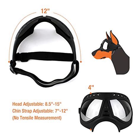 Namsan Dog Goggles Large Breed Dog Sunglasses Windproof Snowproof Pet
