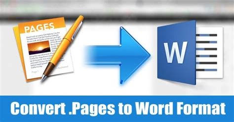 How To Convert Pages Files To Microsoft Word Format