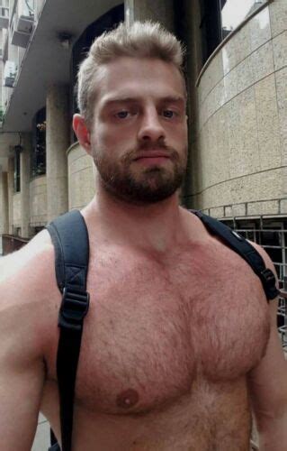 Shirtless Male Muscular Hunk Beard Hairy Chest Beefcake Jock Dude Photo 4x6 F650 Ebay