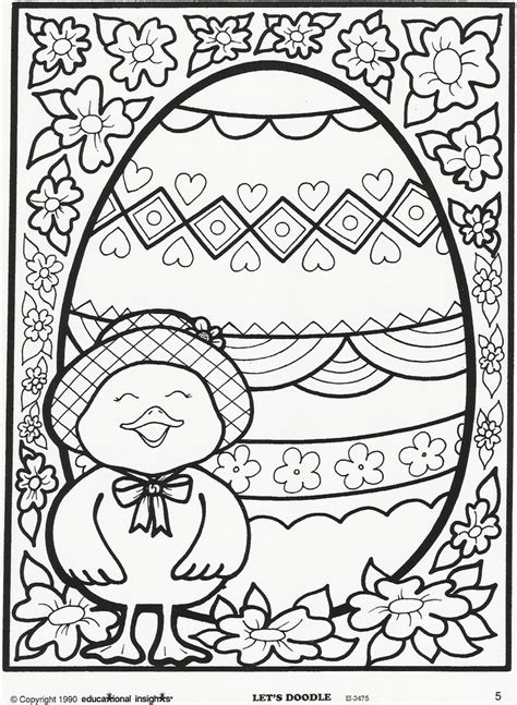 Coloring Pages For Easter Easter Coloring Egg Pages Basket Printable