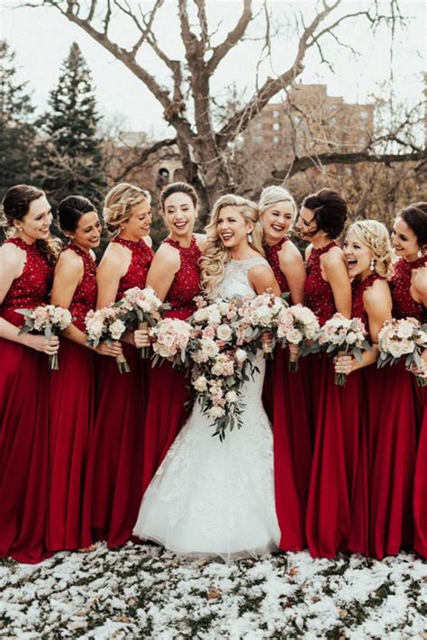 18 Burgundy Bridesmaid Dresses For Your Girls