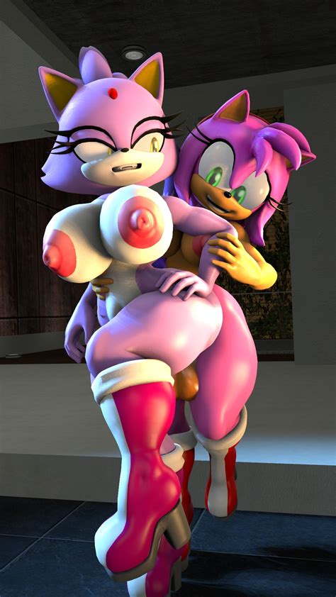 Rule 34 2girls 3d Amy Rose Animal Ears Anthro Bare