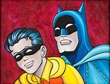 The Bat Channel!: 1960s Batman painting by "Bob Kane"