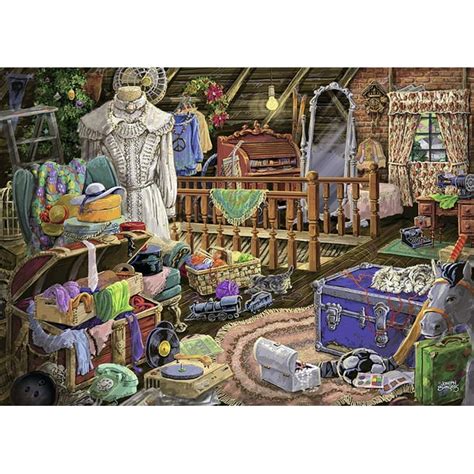 The Attic Large Format 500 Piece Jigsaw Puzzle For Adults Every Piece