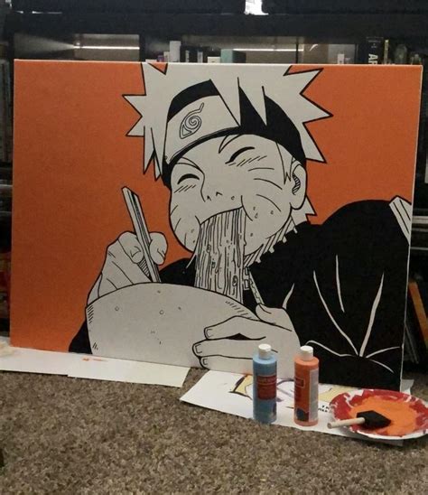 Naruto Painting In 2021 Anime Canvas Art Anime Canvas Painting