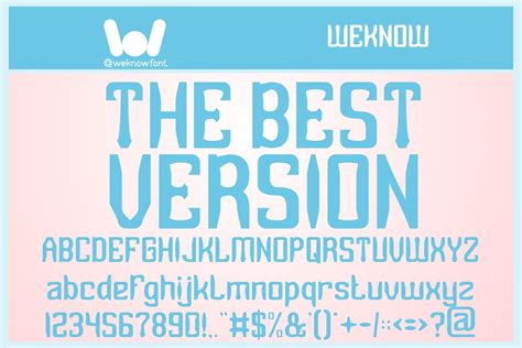 The Best Version Font By Weknow · Creative Fabrica