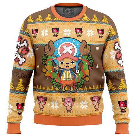 Christmas Tony Chopper One Piece Ugly Christmas Sweater Bipubunny Store