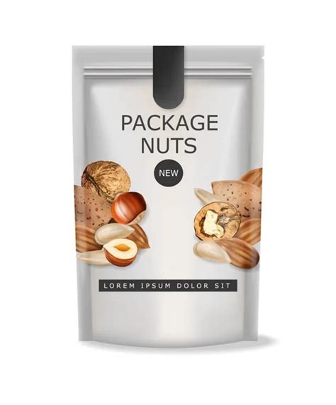 Nuts Vector Realistic Mock Up Greek Walnuts Almonds And Hazelnuts 3d