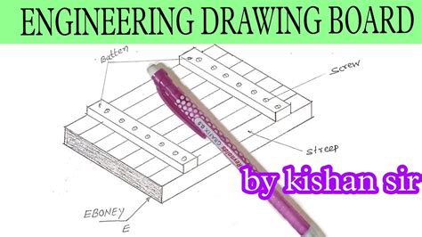 How To Draw Engineering Drawing Board By Kishan Sirmkitieducation