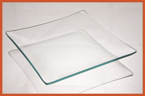 6 Square Clear Glass Plate 18 Thick