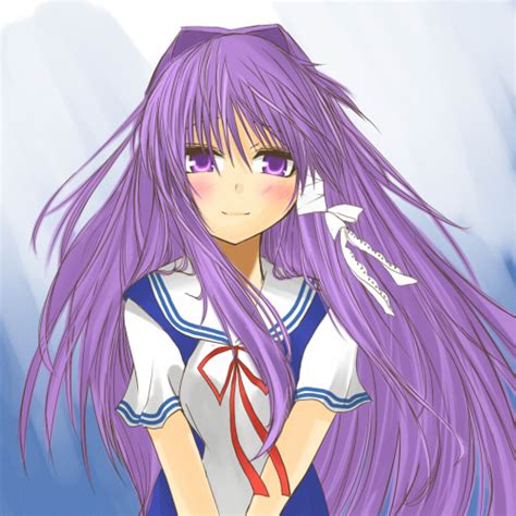 Safebooru 1girl Blush Clannad Closed Mouth Fujibayashi Kyou Hair