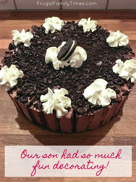 In a large bowl, mix the ice cream with the cherries, almonds, macadamia nuts and pecans. Oreo Easy Ice Cream Cake Recipe that kids can make ...