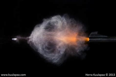 Gun Shots In Slow Motion 35 Pics