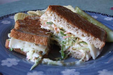 Vegetarian Reuben Rachel Sandwich Recipe Coleslaw Sandwich