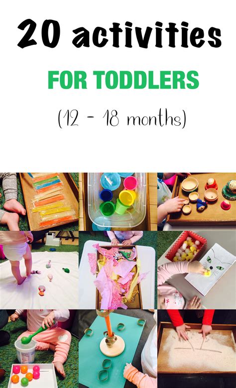 20 Activities For 12 18 Months Old 20 Play Ideas For Toddlers