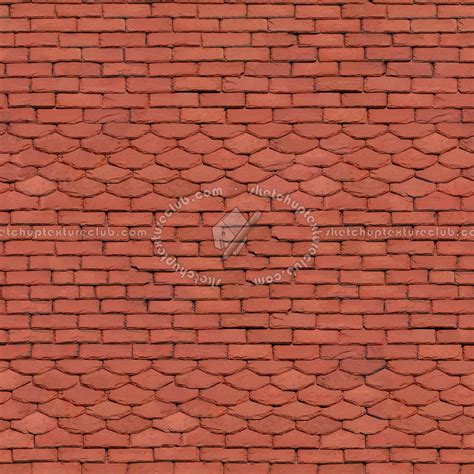 Red Slate Roofing Texture Seamless 03963