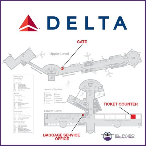 Delta Atlanta Airport Map Terminal S Cvg Airport Map