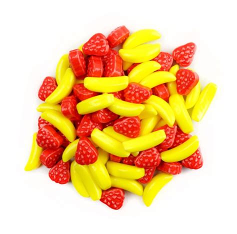 strawberry and banana pressed candy candy store