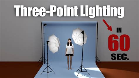 Three Point Lighting Explained In 60 Seconds Youtube