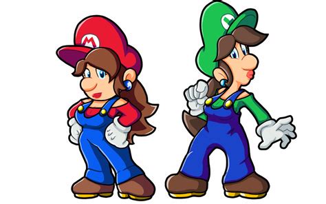 The Super Maria Sisters Mario And Luigi Rule 63 By Edmopysun On