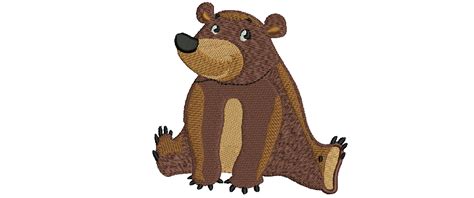 Bear Embroidery Design | Free Embroidery Design | Falcon Embroidery | Animal embroidery designs ...