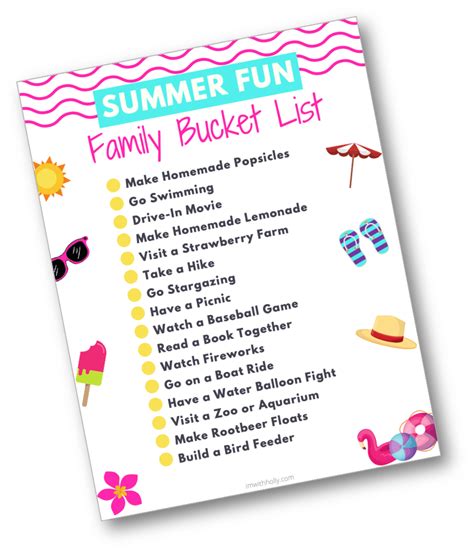 Summer Bucket List Im With Holly
