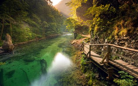 Wallpaper Sunlight Landscape Forest Mountains