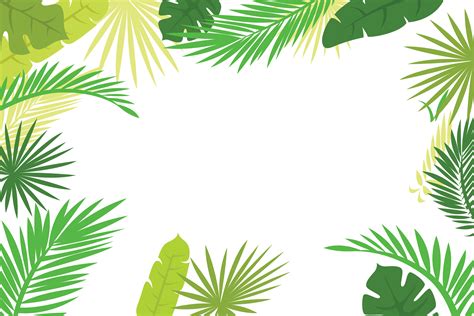 Borders With Leaves Border Template With Green Leaves 363518 Vector
