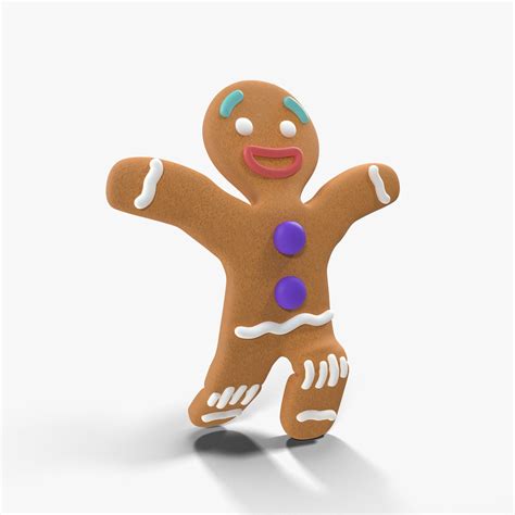 5 Inspired For Gingerbread Man 3d Model Free Food Mockup