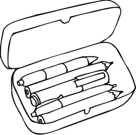Coloring Pages Of Pencil Box For Preschoolers School Coloring Pages