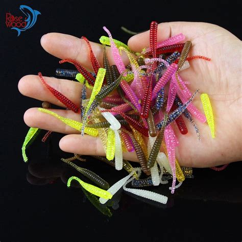 2021 4cm03g Bass Fishing Worms Silicone Soft Plastic Fishing Lures