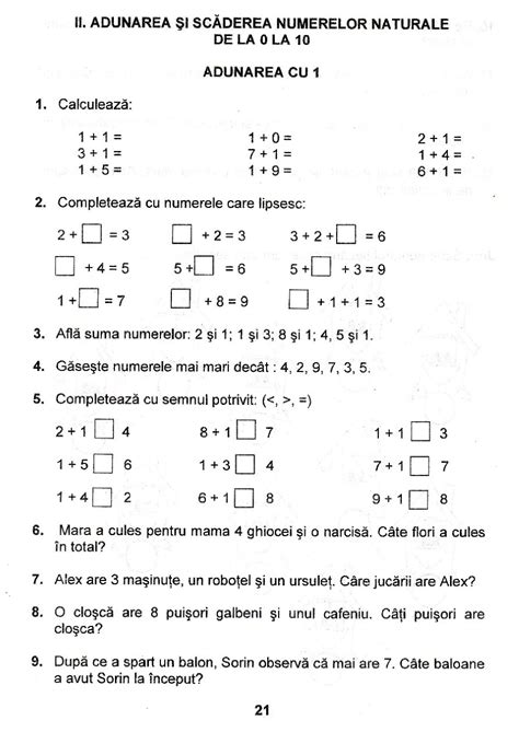Teste Matematica Clasa 1 Pdf
