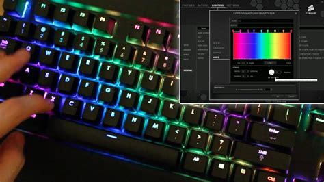 Corsair Gaming K70 Rgb Keyboard Rainbow Tutorial Youtube