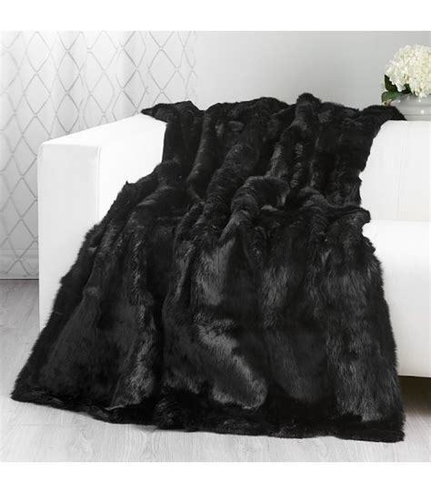 Real Fur Blankets Throws And Pillows At