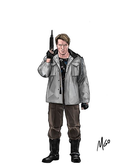 Page 01b Of The Terminator Characters Illustrated By Mgo Terminator