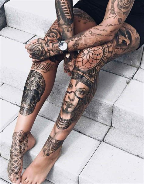 Pin by Droidlicious Diva on Sleeve tattoos | Leg tattoos women, Fake tattoos, Girl tattoos