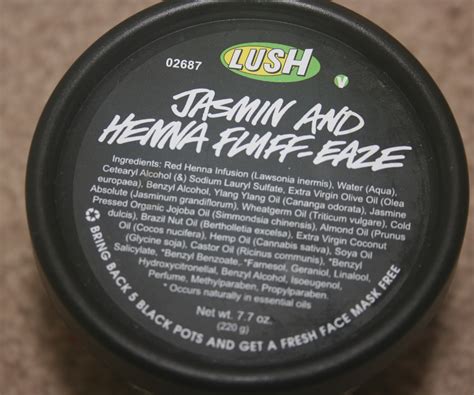 Makeup Beauty And More Lush Jasmin And Henna Fluff Eaze Makes My