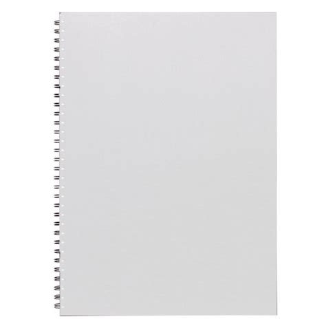 Clear Cover Visual Art Diaries A4 Double Wire 60 Sheets 110gsm