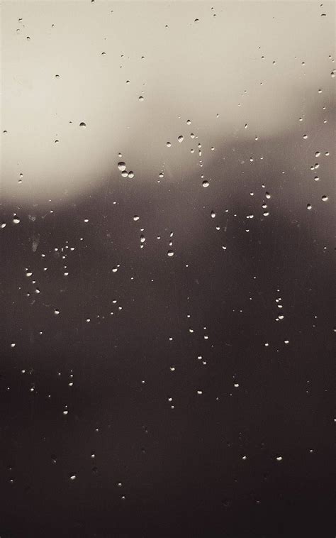 Download Grey Iphone Window With Rain Droplets Wallpaper