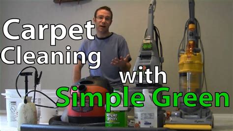 How To Clean Carpets Using Simple Green Youtube