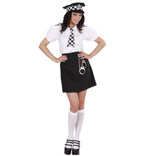 Ladies British Police Girl Costume Large Uk 14 16 For Cop Fancy Dress Toptoy