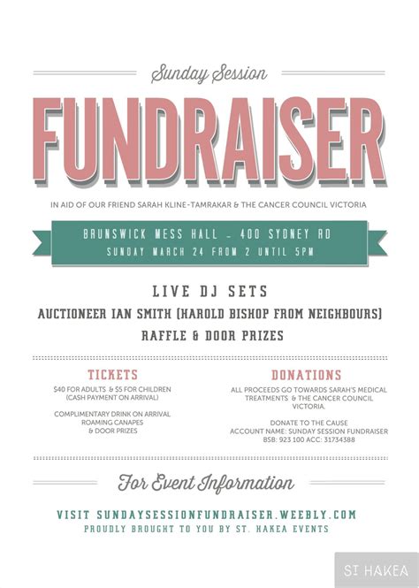 Free Printable Flyers For Fundraisers