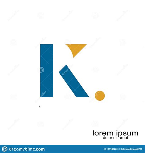 Dise o Del Logotipo De La Letra De K Ilustración del Vector Ilustración de etiqueta belleza