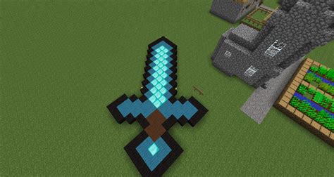 Pixel Artdiamond Sword Minecraft Project